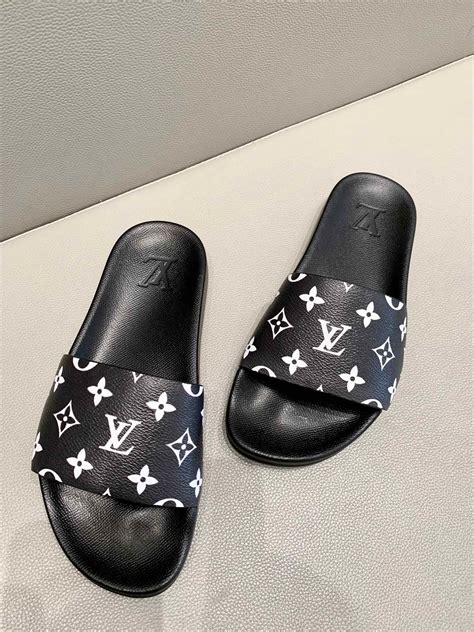 replica louis vuitton slides|Louis Vuitton jean slide.